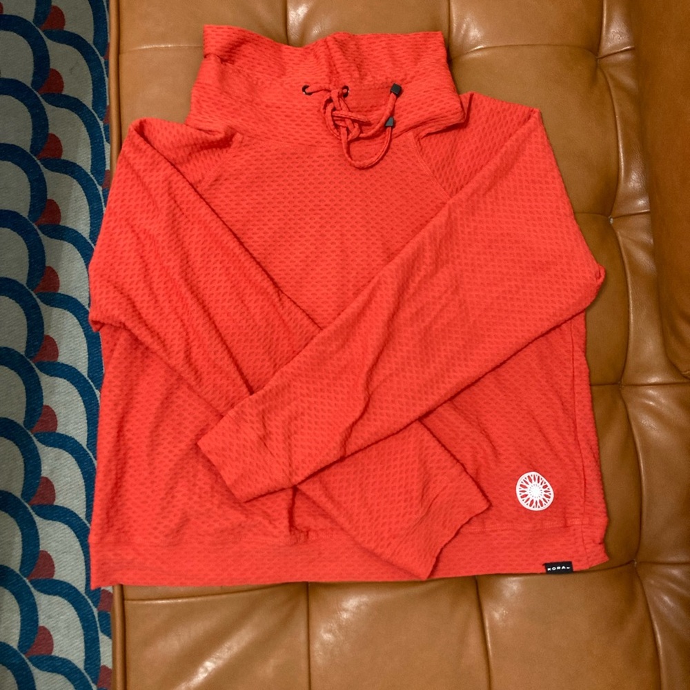 RED KORAL X SoulCycle white mesh pullover